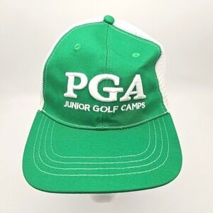 Unbranded PGA Junior Golf Camps Hat Cap Trucker‎ One Size Mesh Snapback Vintage